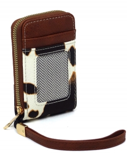 Fashion Accordion Card Holder Wallet Wristlet AD024 COW
